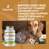 NaturVet Brewers Dried Yeast Formula with Garlic Flavoring Plus Omegas