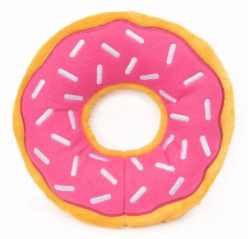 ZippyPaws Jumbo Donutz Squeaky Plush Dog Toy